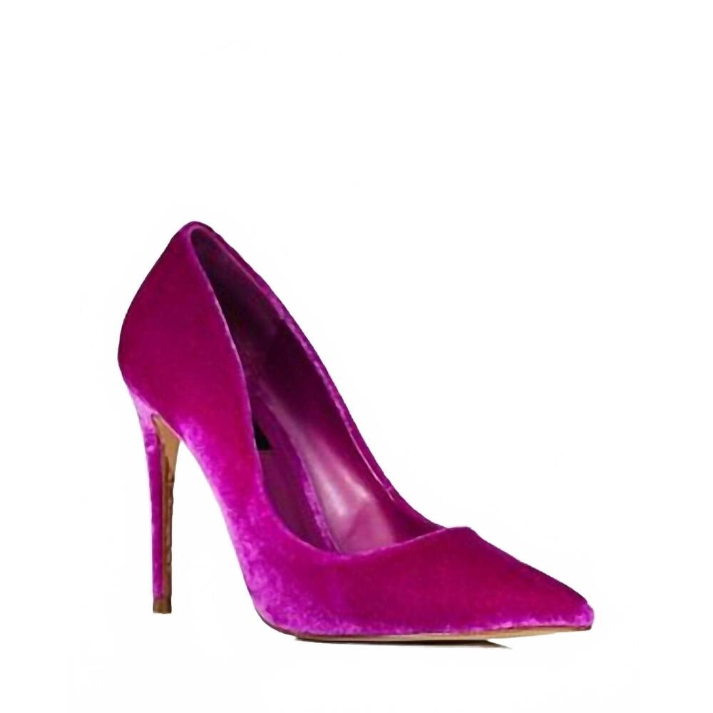 NEW AQUA women's britv pointed toe high heel pumps in velvet pink